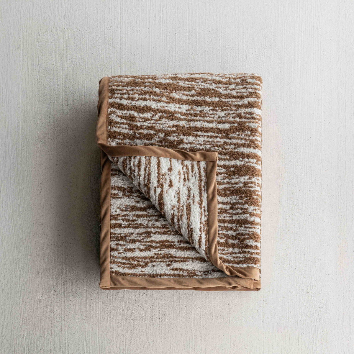 Cozy Brown Throw Blanket - 205x154cm