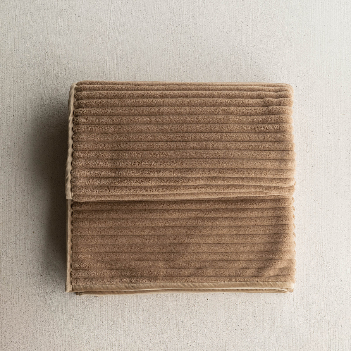 Cafe Beige Line Throw Blanket - 180x140cm